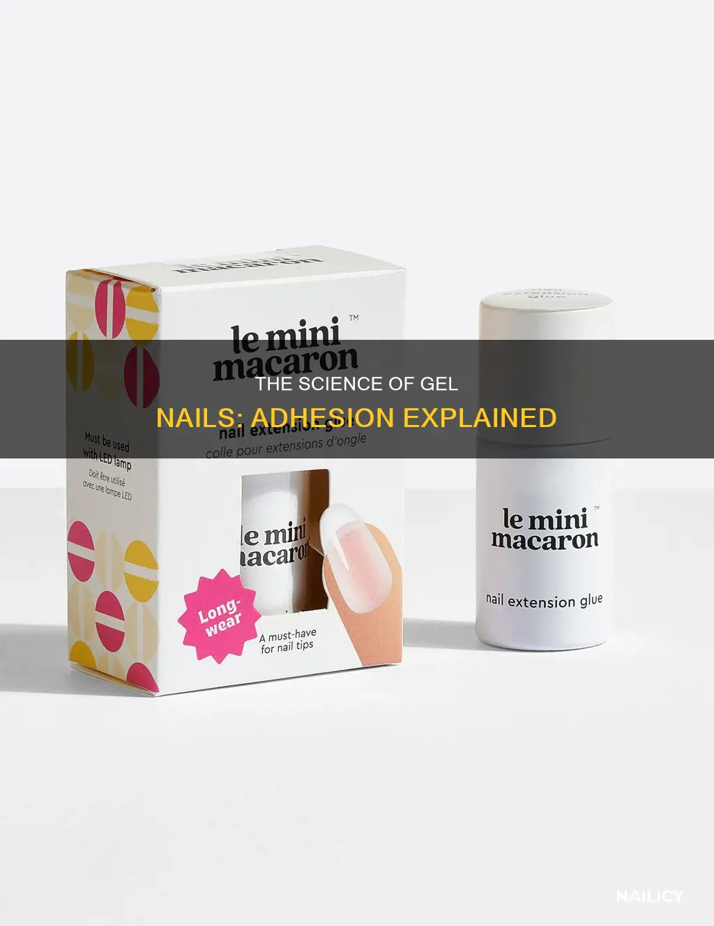 how does gel nail glue work
