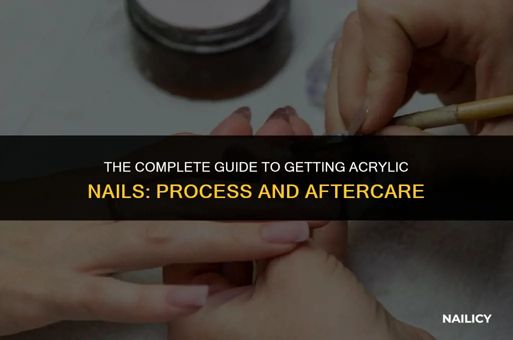 how does getting acrylic nails work