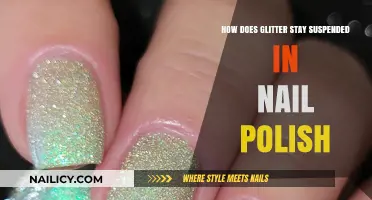 Glitter's Secret: How It Stays Suspended in Nail Polish
