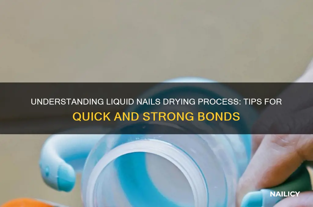 how does liquid nails dry