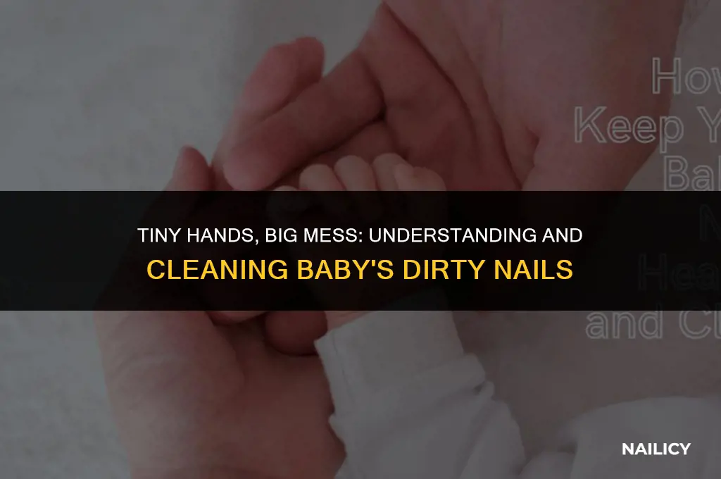 how does my baby get dirt under his nails