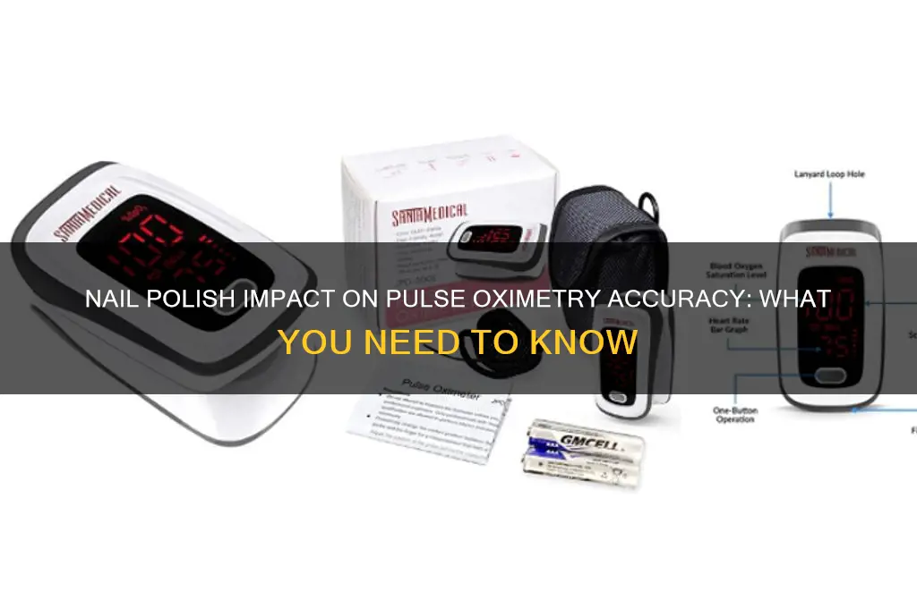 how does nail polish affect pulse oximetry