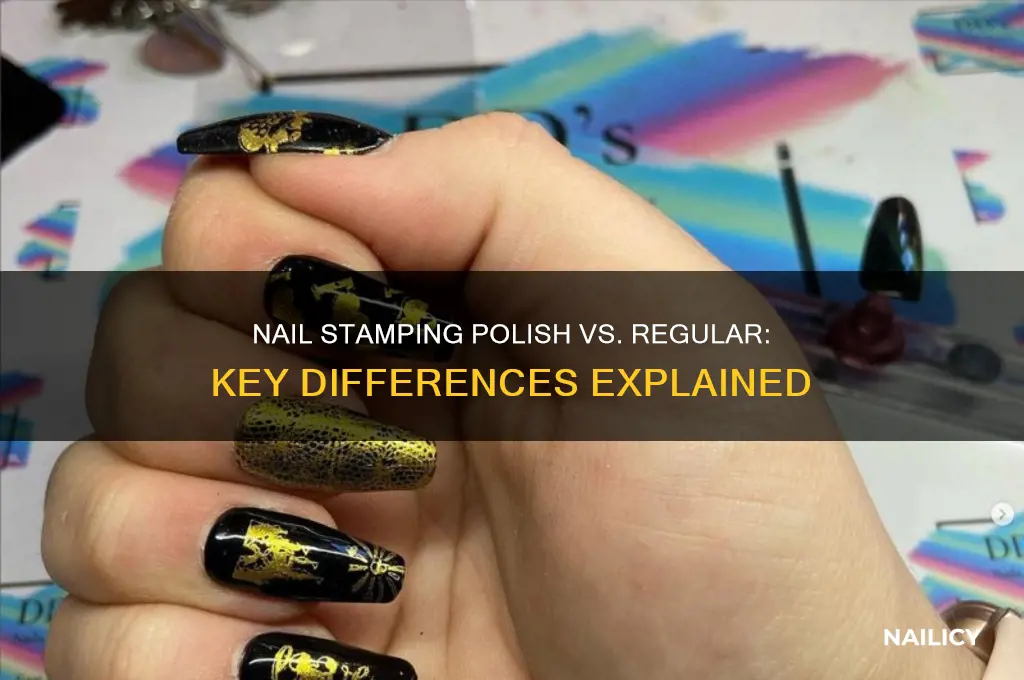 how does nail stamping polish different