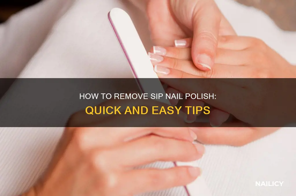 how does sip nail oilish come off