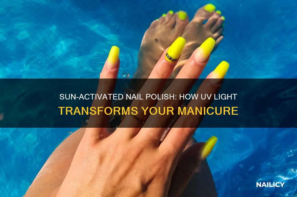 how does sun changing nail polish work