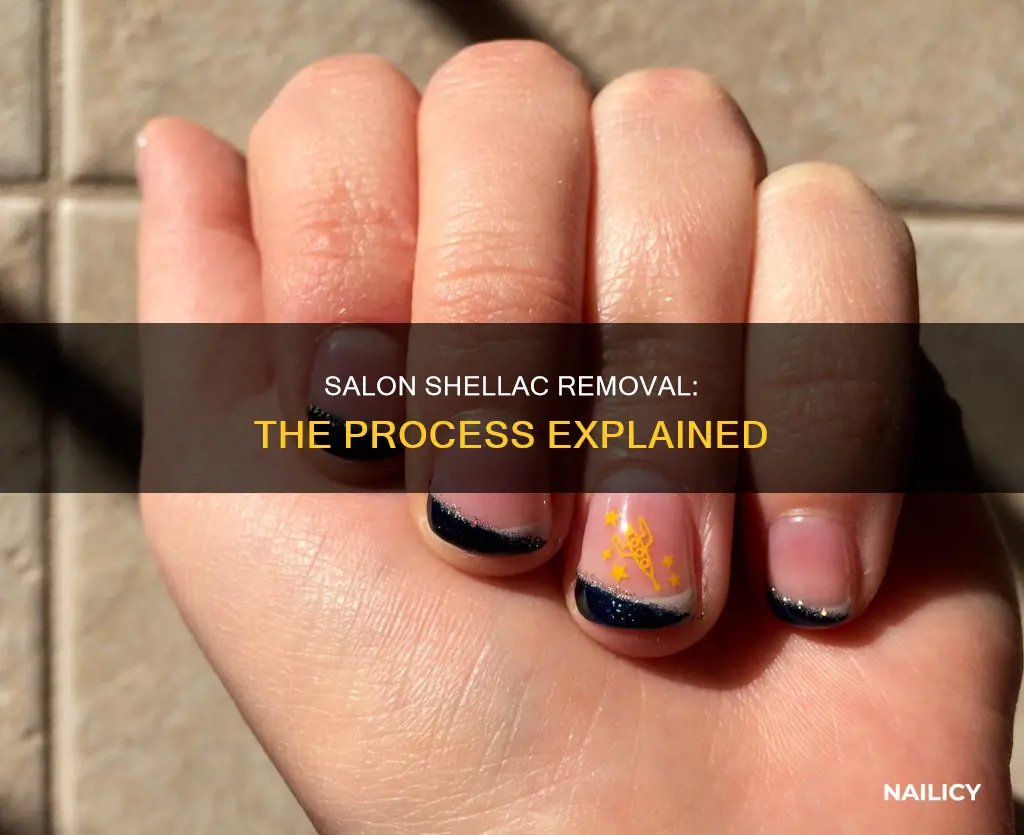 how does the salon remove shellac nail polish
