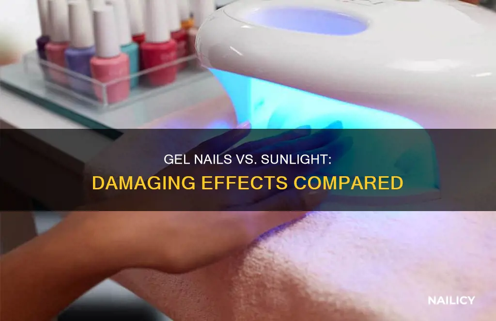 how does uc gel nail damage compare to uv sunlight
