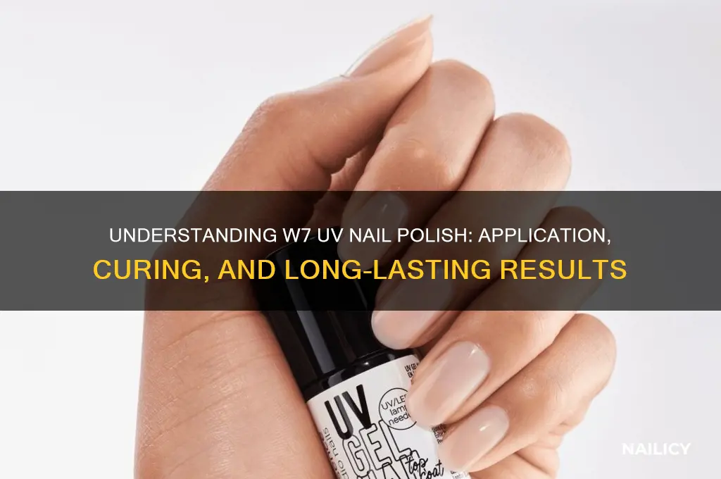 how does w7 uv nail polish work