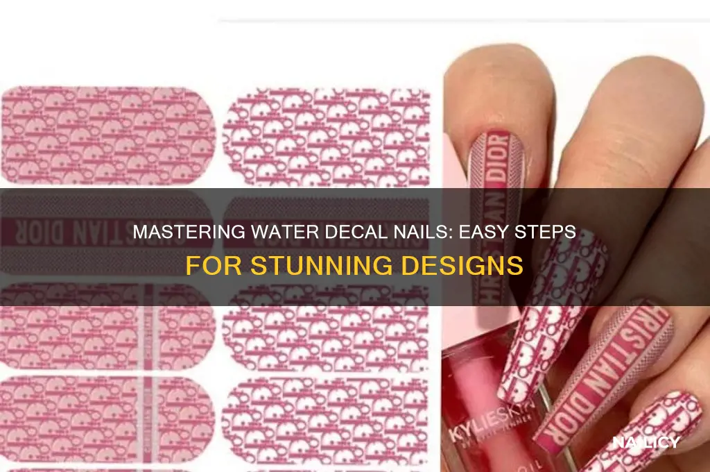 how does water decal nails