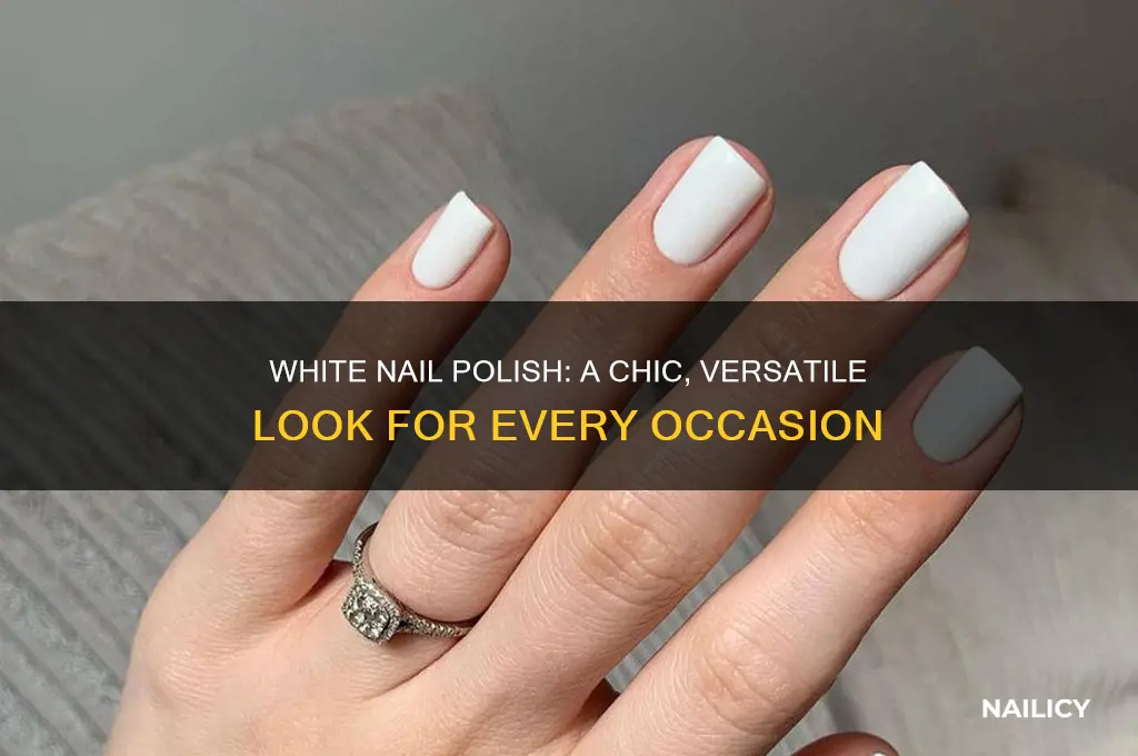 how does white nail polish look