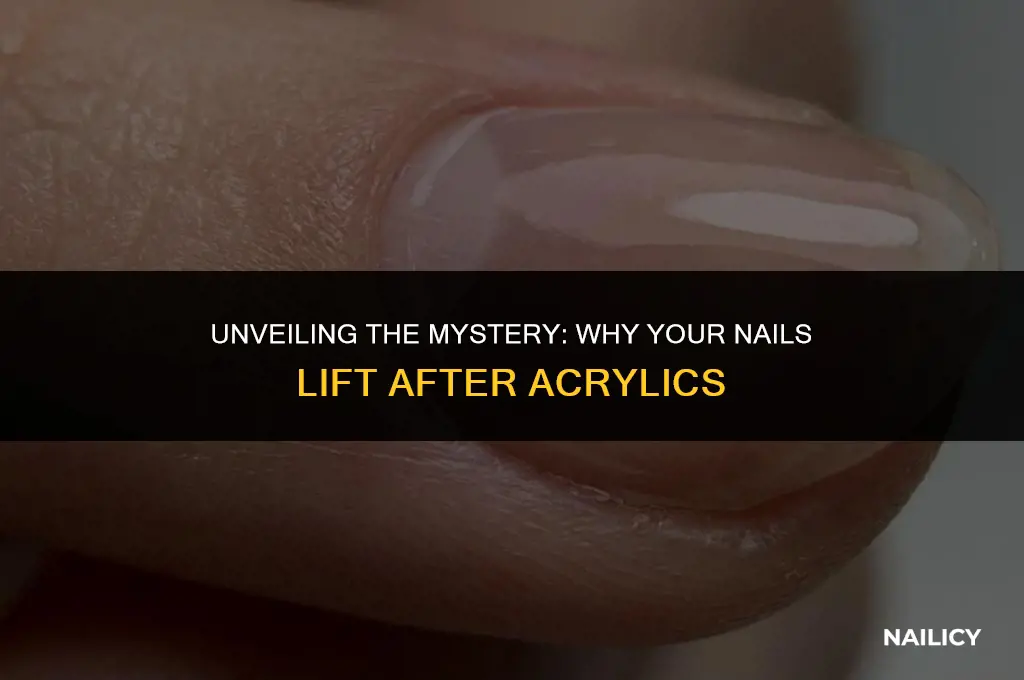 how does your nail lift after getting acrylics