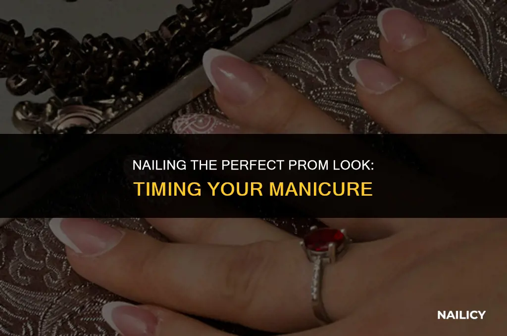 how early should i get my nails done for prom