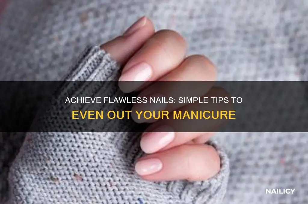 how even out your nails