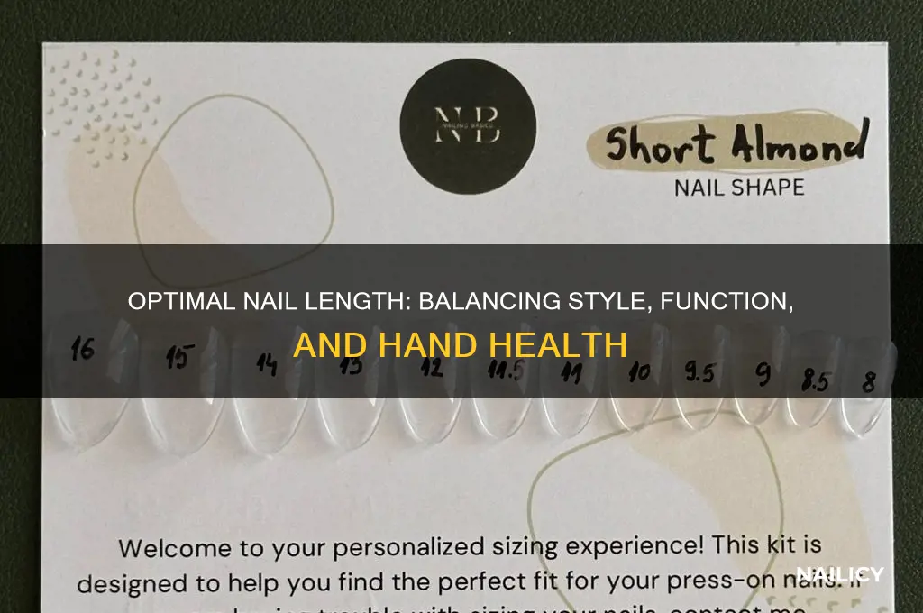 how far should nail go on human hand