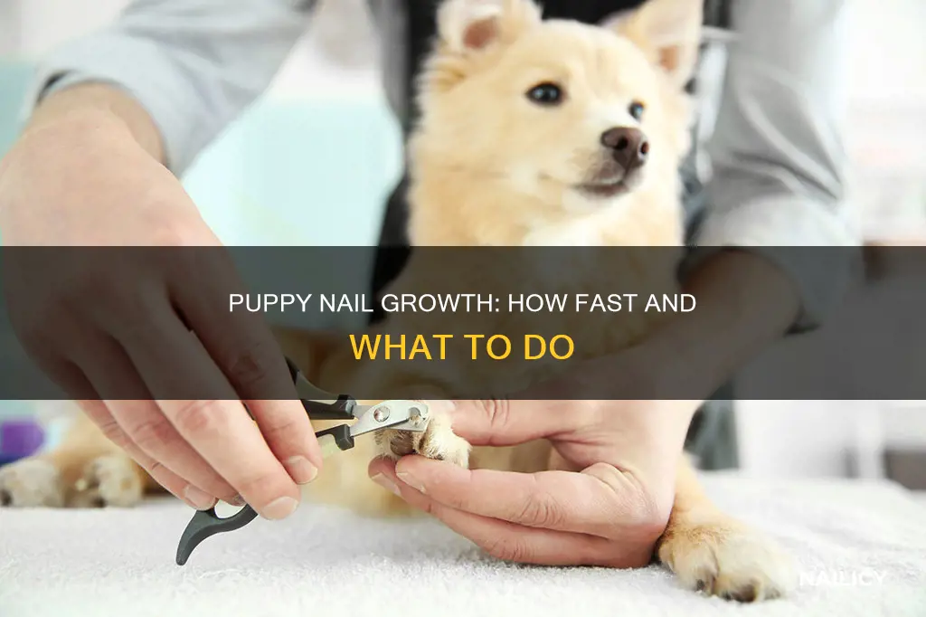how fast do puppies nails grow