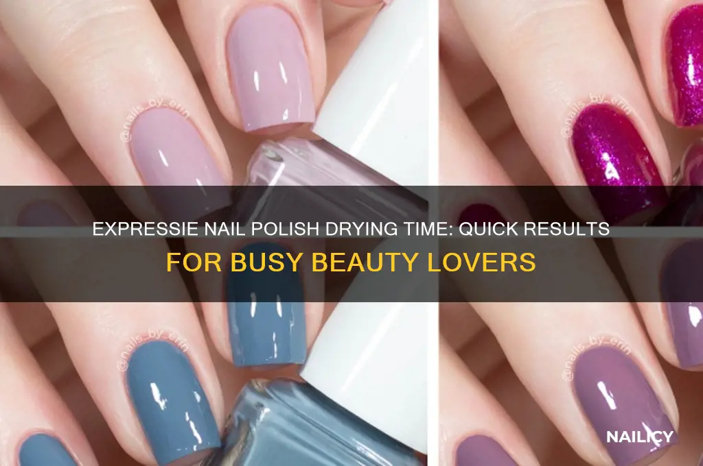 how fast does expressie nail polish dry