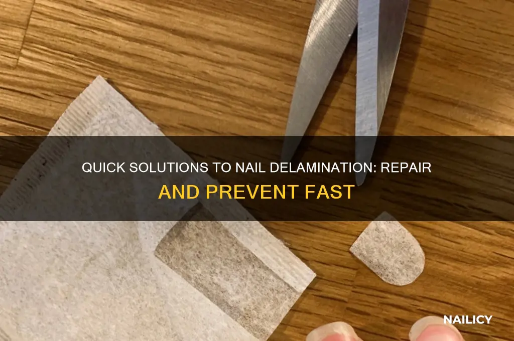 how fast nail delamination solve