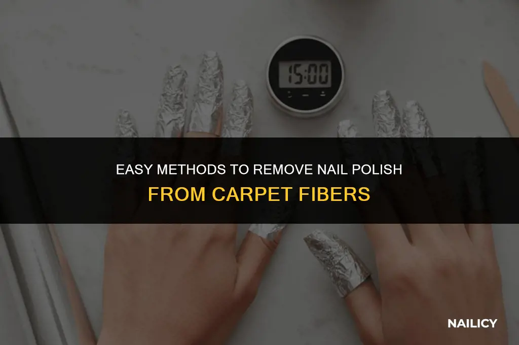 how get nail varnish out of carpet