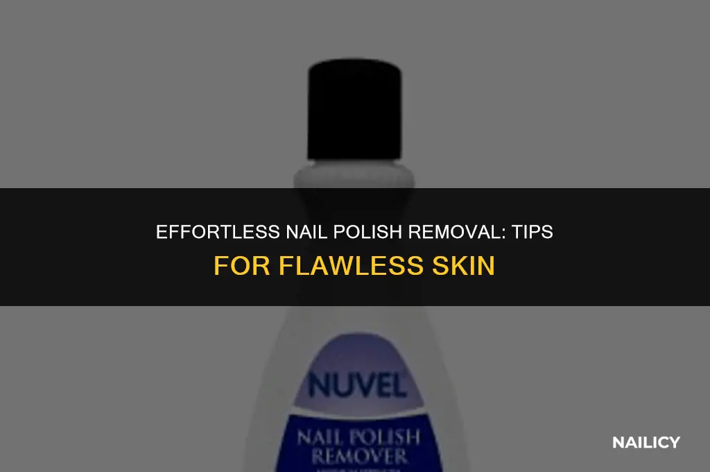 how go get nail polish off skin