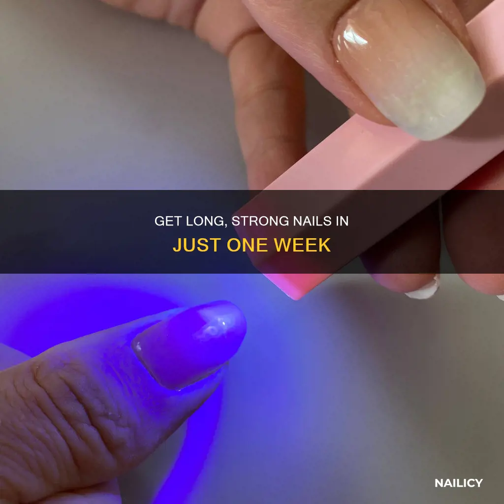 how grow long nails in week
