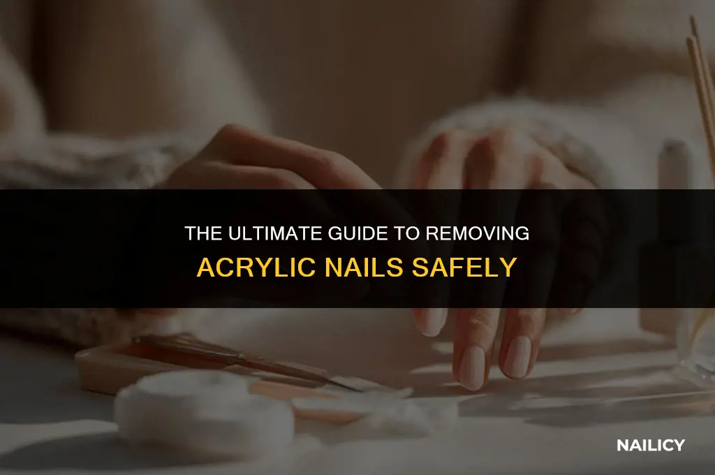 how hard is it to get acrylic nails off
