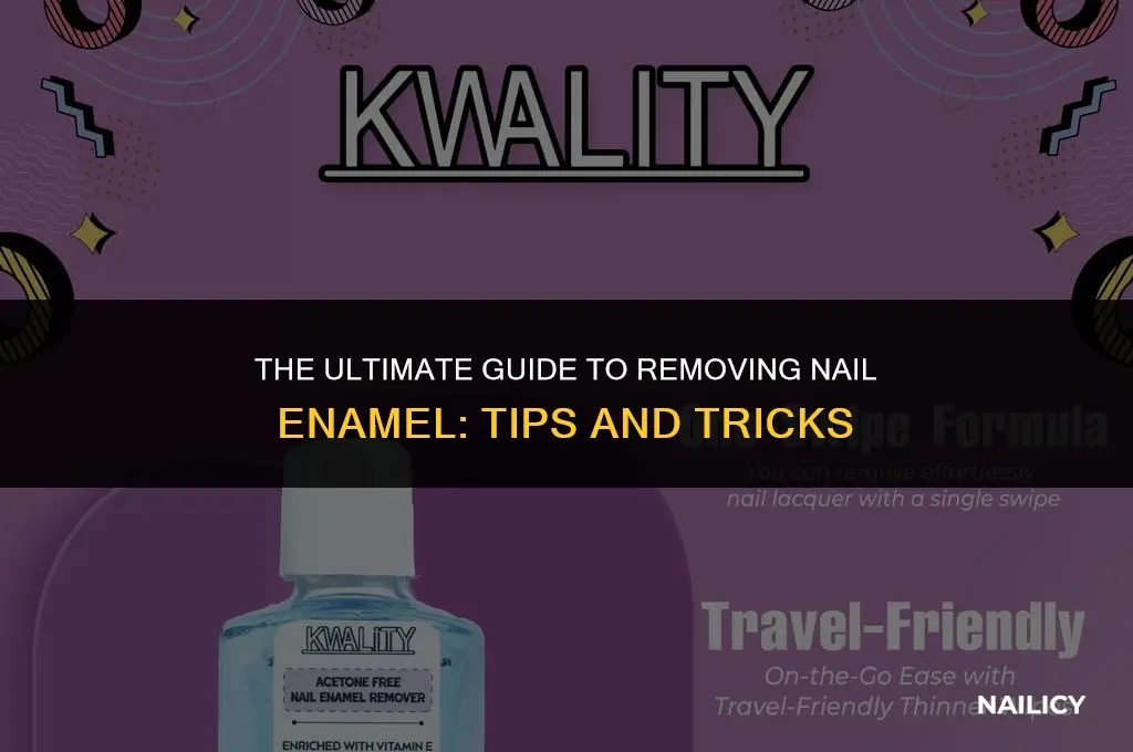 how hard is it to get nail enamel off