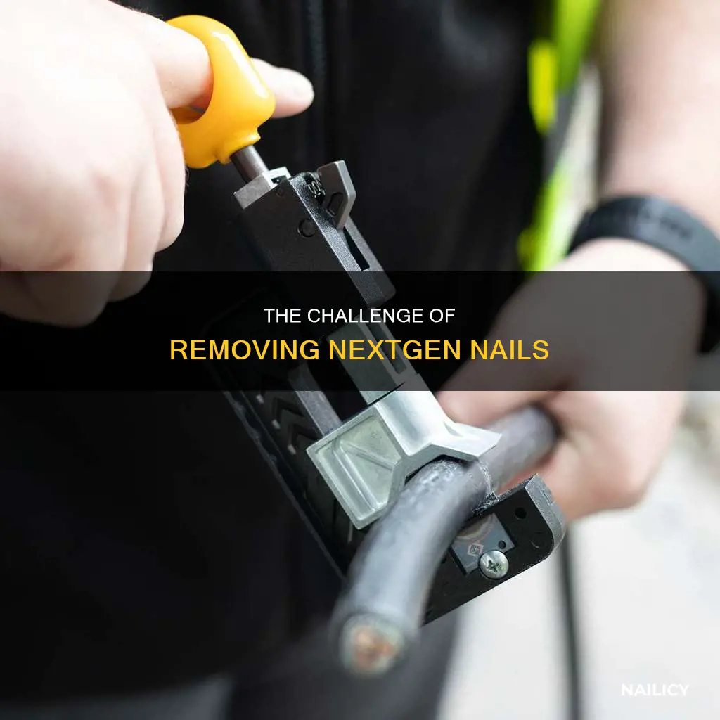 how hard is it to remove nextgen nails