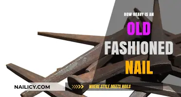 Unveiling the Surprising Weight of an Old-Fashioned Nail