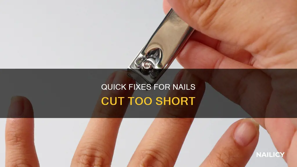 how help heal a nail cut too short