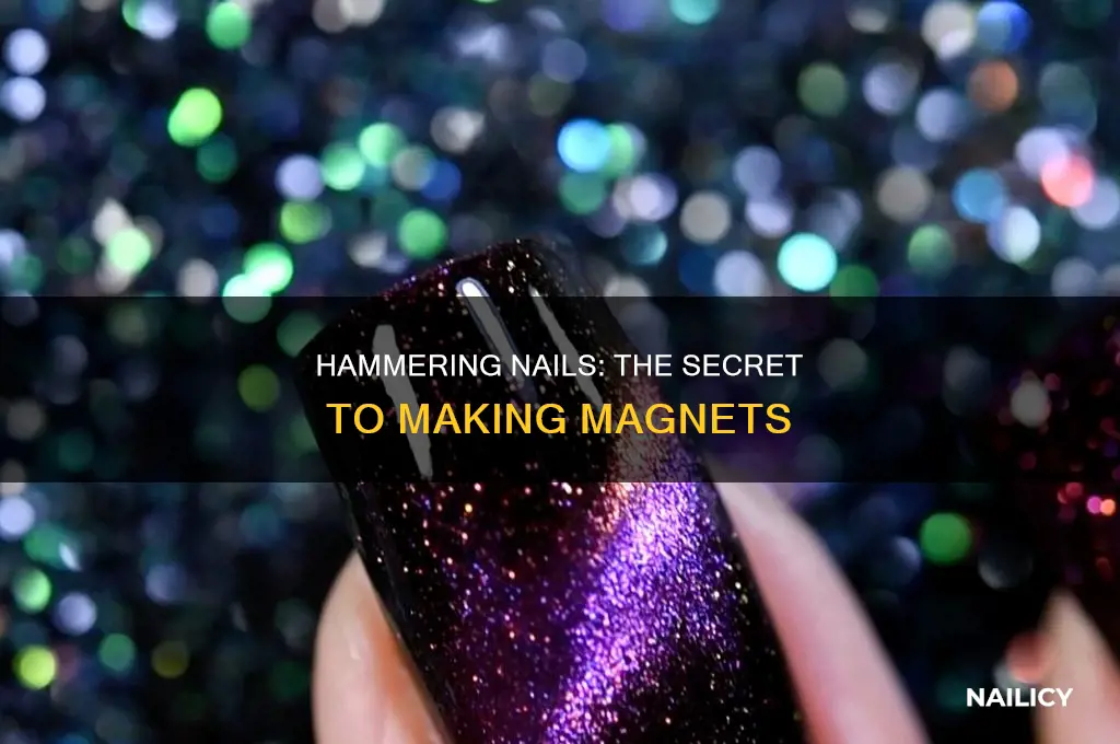 how hitting nail makes magnet