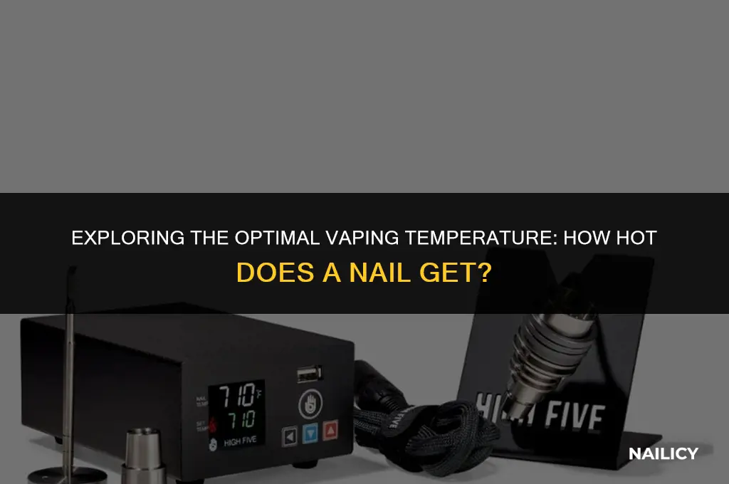 how hot does a nail get for vaping