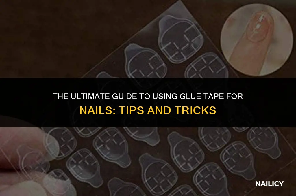 how is glue tape for nails used