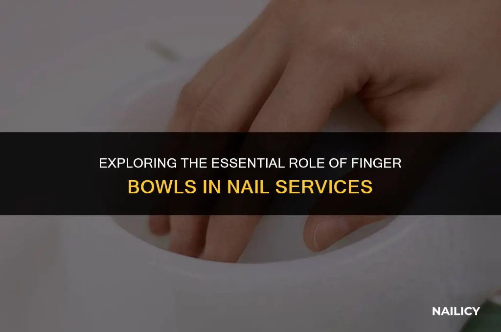 how is the finger bowl used in nail service