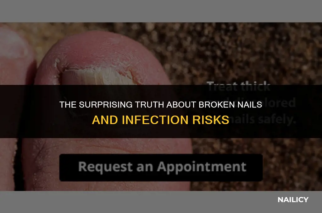 how likely is a broken nail to get infected