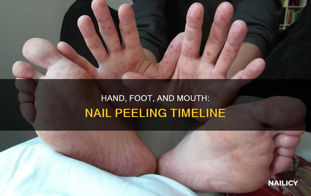 how long after hand foot and mouth do nails peel