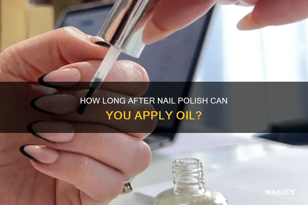 how long after nail oil polish