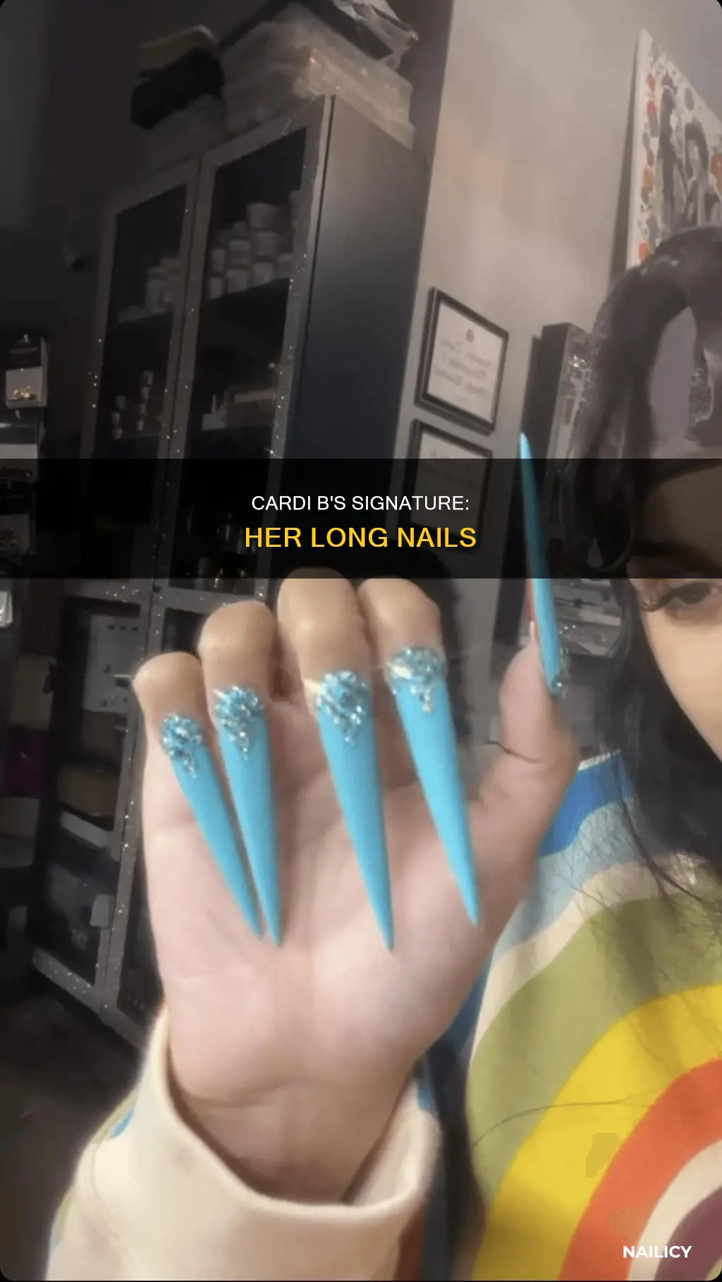 how long are cardi b nails