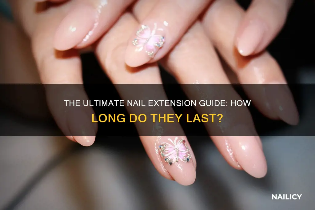 how long are nail salon extensions last