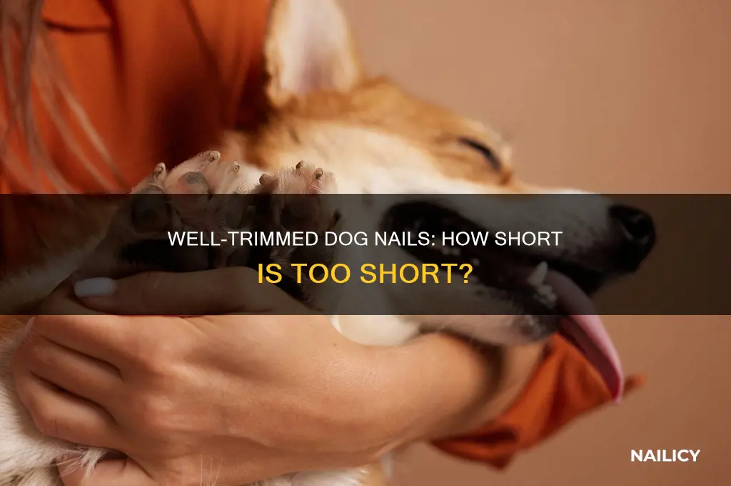 how long are properly trimmed dog nails