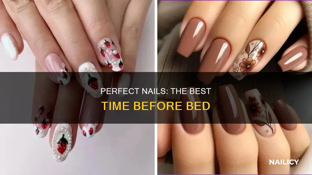 how long before bed to do nails