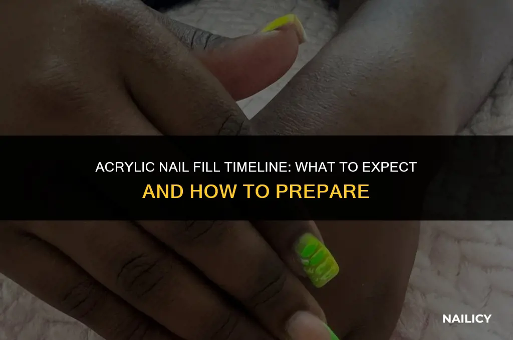 how long before getting acrylic nails filled