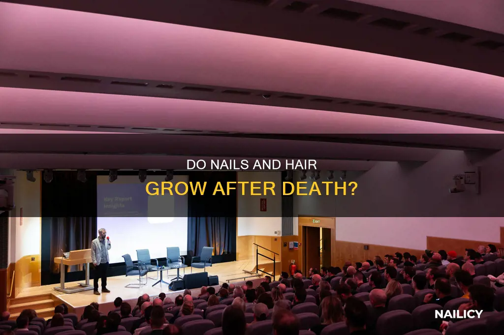 how long di nails and hair grow after death