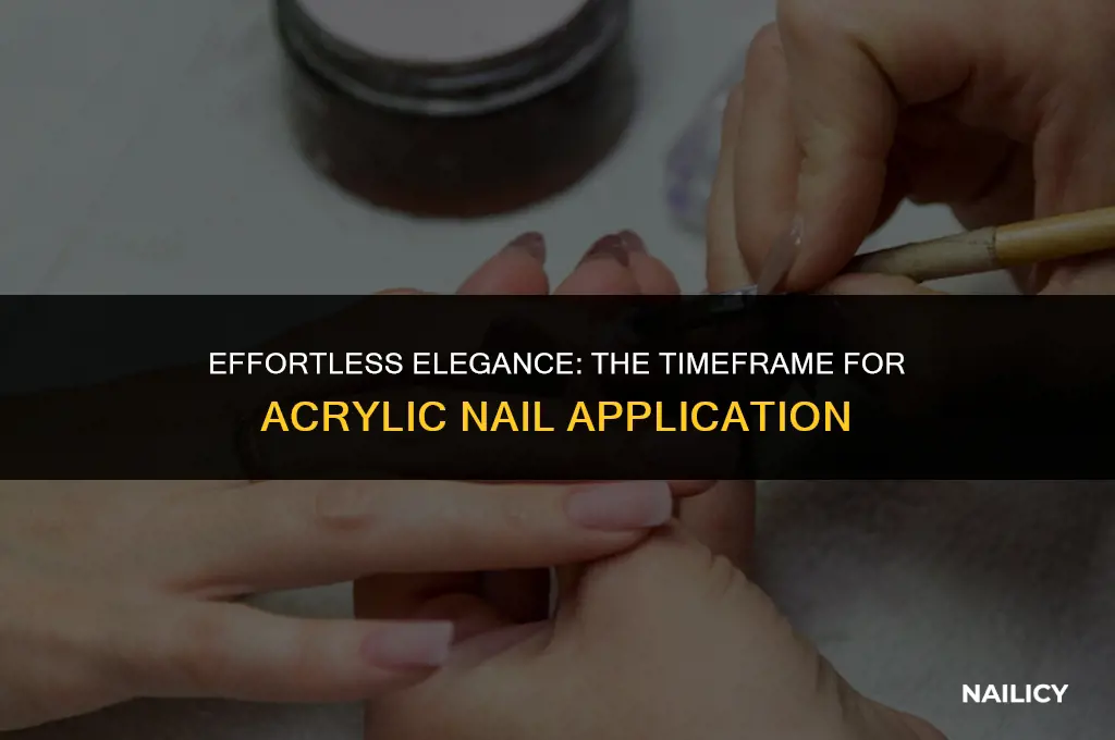 how long do acrylic nails take to get on