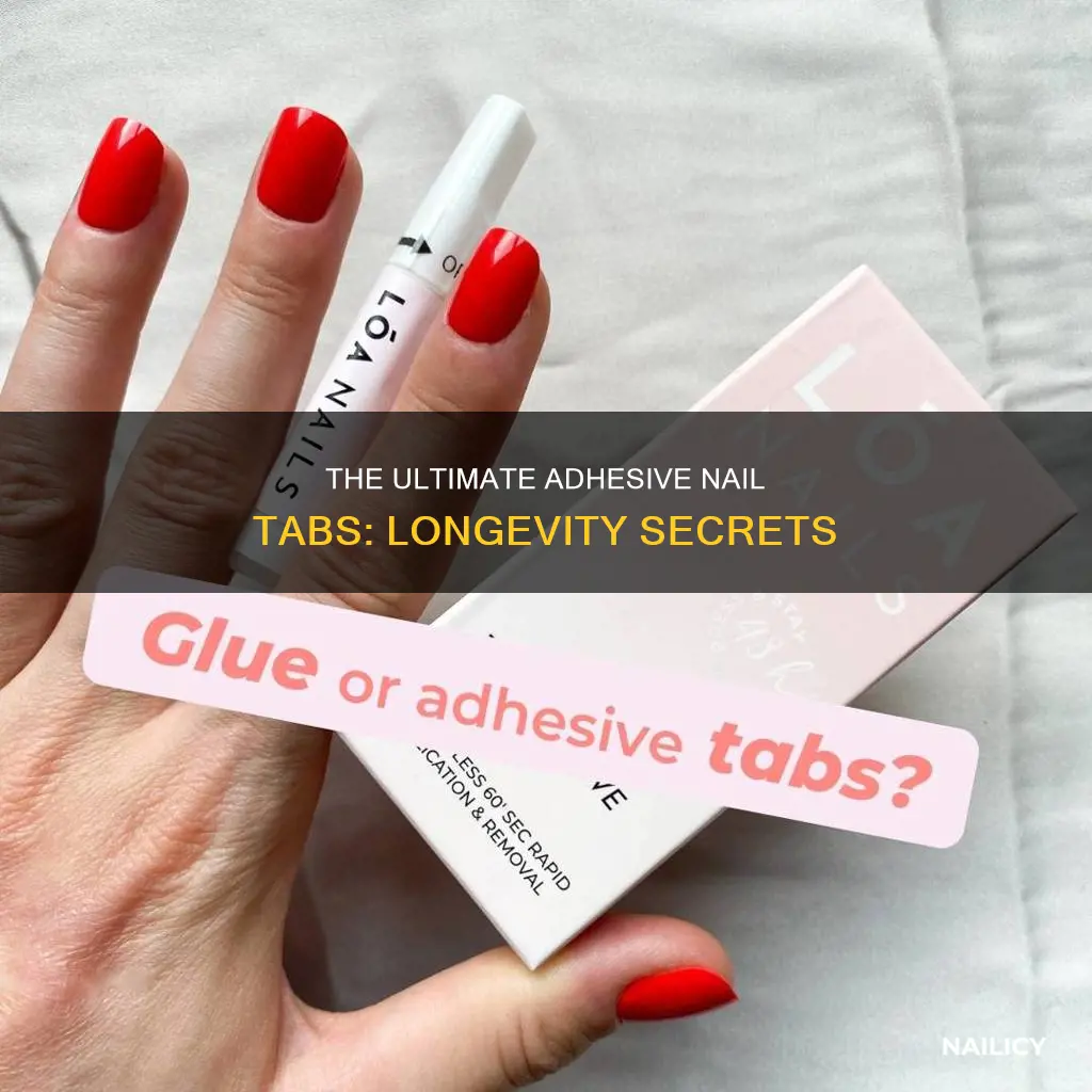 how long do adhesive nail tabs last