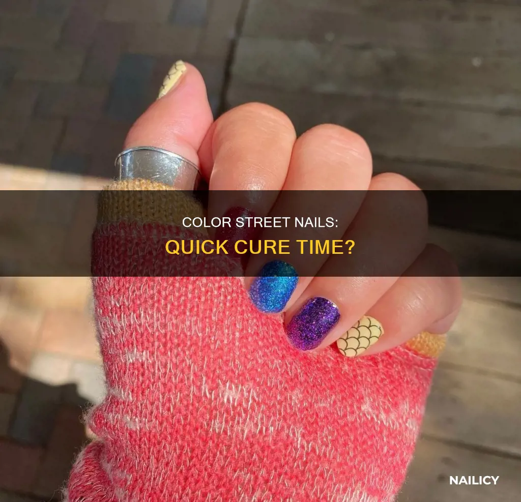 how long do color street nails take to cure