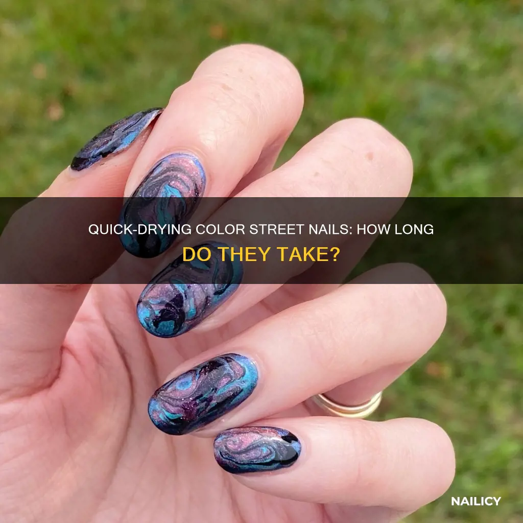 how long do color street nails take to dry