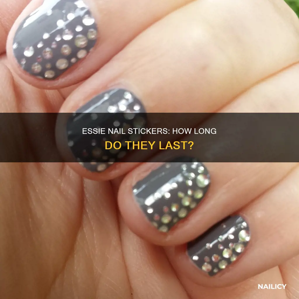 how long do essie nail stickers last