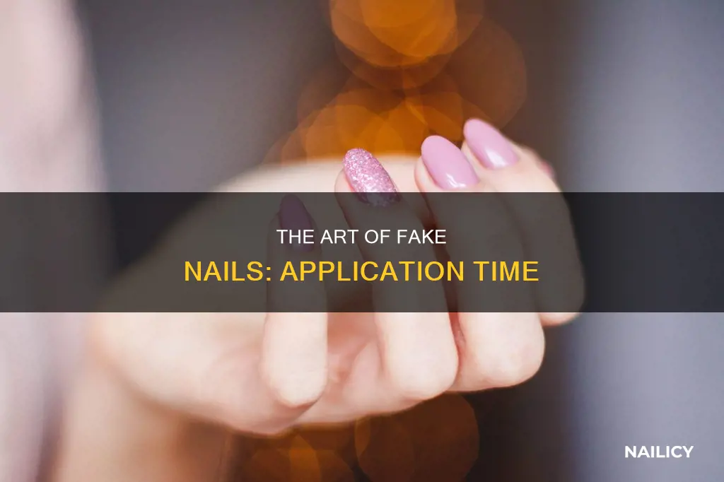 how long do fake nails take to put on