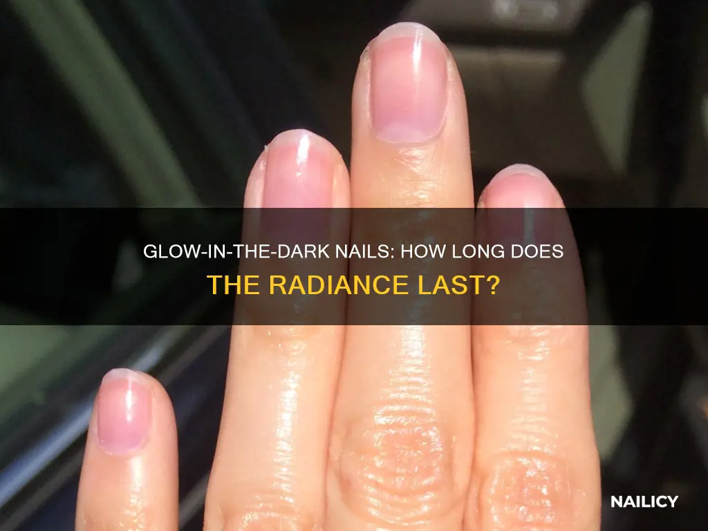 how long do glow in the dark nails last