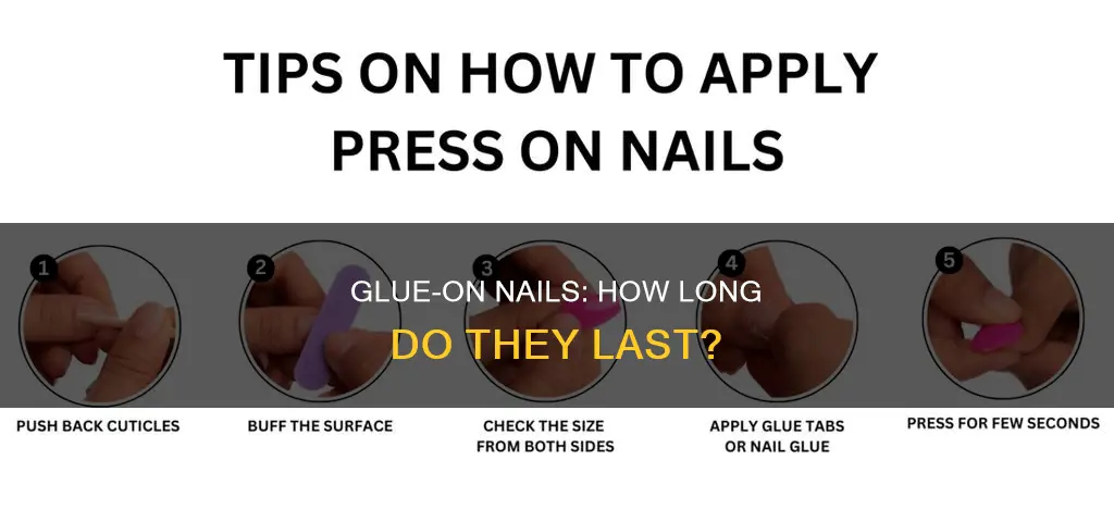 how long do glue on nails stay